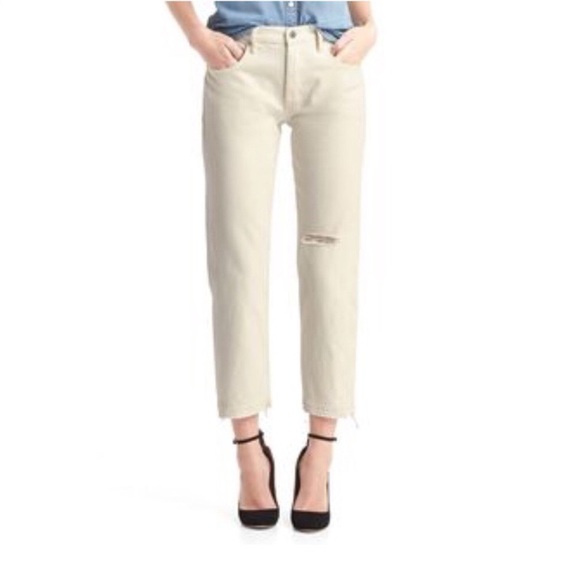 GAP Denim - GAP Vintage Straight High Waist Distressed Jean 28